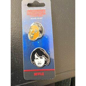 Netflix Stranger Things Enamel Pin Brooch Set -NEW